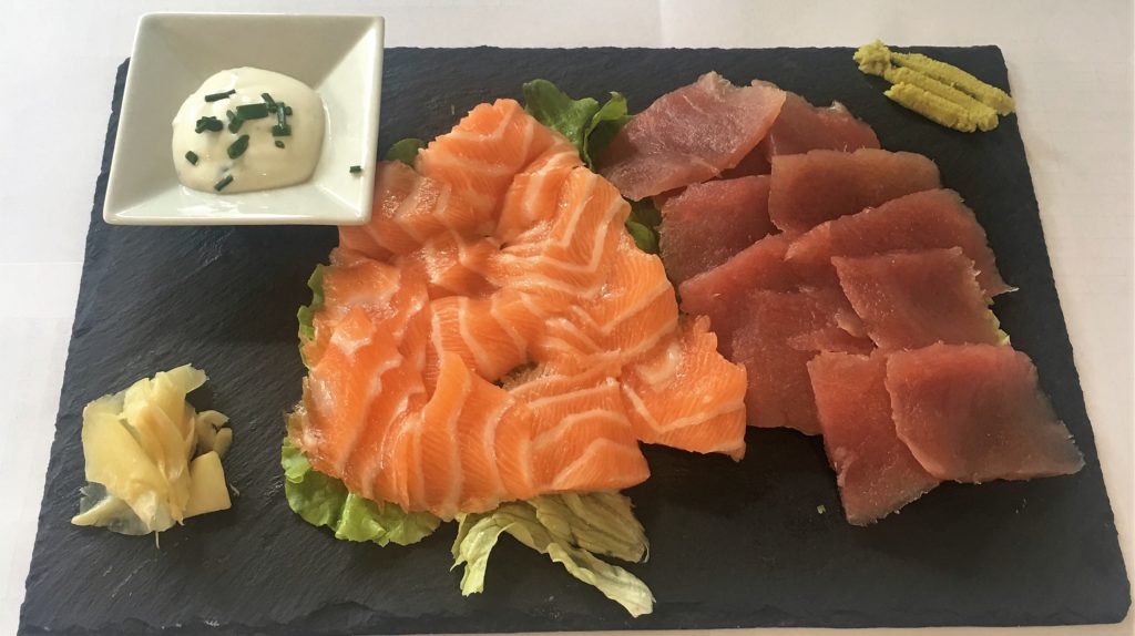 Sashimis Thon Saumon 16 Tranches Instant Sushi Nantes